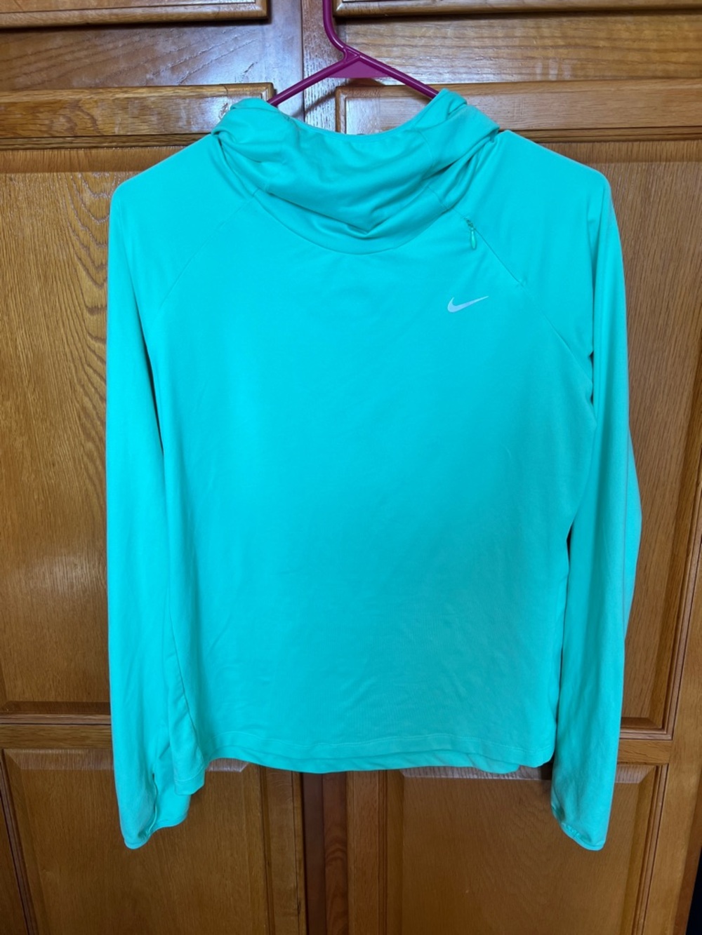 Nike Women's Aqua Long-Sleeve Dri-FIT Top